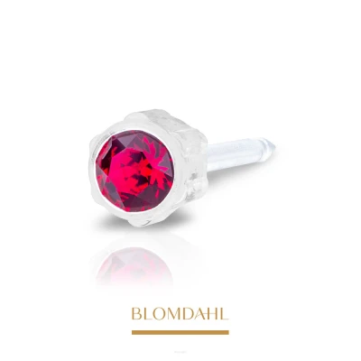 Kolczyk Ruby 4 mm BLOMDAHL