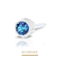 Kolczyk Sapphire 4 mm BLOMDAHL