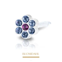 Kolczyk Daisy Alexandrite Rose 5 mm BLOMDAHL