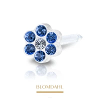 Kolczyk Daisy Sapphire Crystal 5 mm BLOMDAHL
