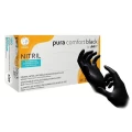 Rękawice nitrylowe czarne S 100 sztuk Pura Comfort Black AMPri
