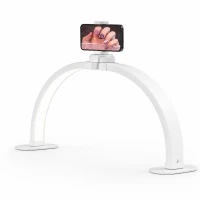  Lampa LED Półpierścieniowa MOON na biuro biała ARUBA