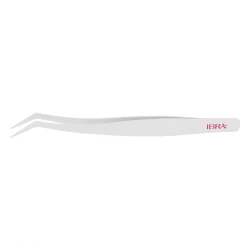 Pęseta (aplikator) do rzęs i kępek Non-Sticky L07 biała IBRA Makeup