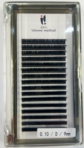 Rzęsy volume method 0,10 D 9mm Ibra Makeup