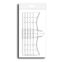 Jednorazowe samoprzylepne linijki/miarki do brwi - opak. 5 szt. IBRA Makeup
