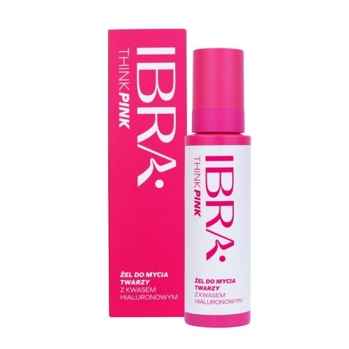 Żel do mycia twarzy z kwasem hialuronowym 150ml Think Pink IBRA Makeup
