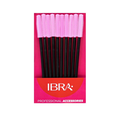 Silikonowe szczoteczki do rzęs IBRA Makeup 10 szt