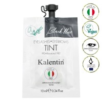 Farbka do brwi i rzęs wegańska saszetka Black Blue - czarno niebieska Kalentin