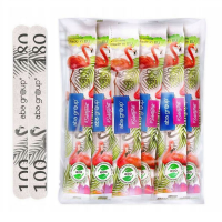 Pilnik do paznokci prosty - biały 100/180 Pakiet 50 sztuk Aba