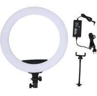 Profesjonalna lampa LED ring 18 cali czarna IBRA
