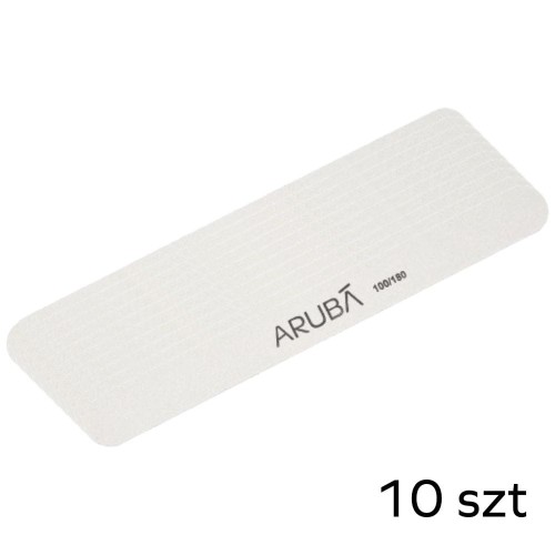 Pilnik do paznokci prosty - biały 100/180 - pakiet 10szt Aruba