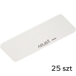 Pilnik do paznokci prosty - biały 100/180 - pakiet 25szt Aruba