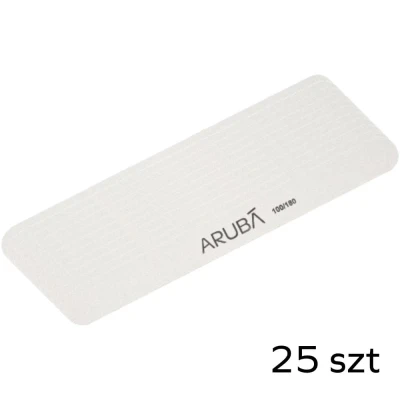 Pilnik do paznokci prosty - biały 100/180 - pakiet 25szt Aruba
