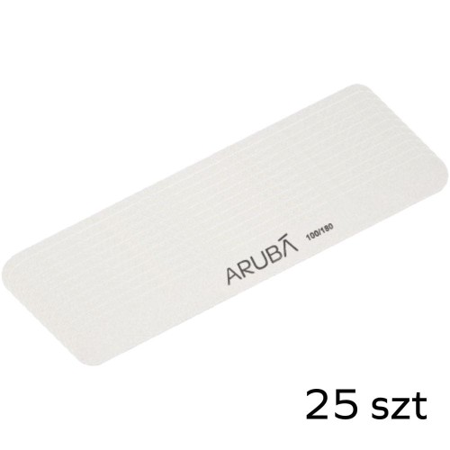 Pilnik do paznokci prosty - biały 100/180 - pakiet 25szt Aruba