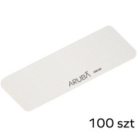 Pilnik do paznokci prosty - biały 100/180 - pakiet 100szt Aruba