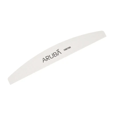 Pilnik do paznokci półksiężyc- biały 100/180 Aruba