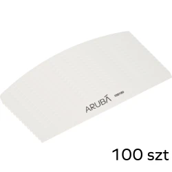 Pilnik do paznokci półksiężyc - biały 100/180 - pakiet 100szt Aruba