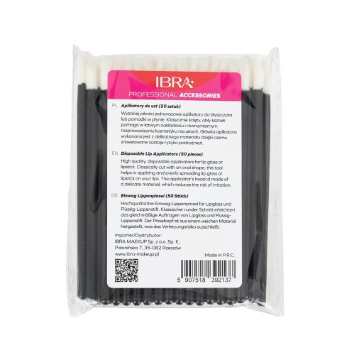 Aplikatory do ust Ibra Makeup 50 szt.