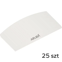 Pilnik do paznokci półksiężyc - biały 150/150 - pakiet 25szt Aruba