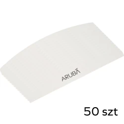 Pilnik do paznokci półksiężyc - biały 150/150 - pakiet 50szt Aruba