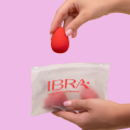 Makeup Blender Sponge zestaw wiśniowych gąbeczek trio IBRA Makeup