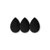 Makeup Blender Sponge zestaw czarnych gąbeczek trio IBRA Makeup