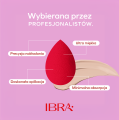 Makeup Blender Sponge zestaw wiśniowych gąbeczek trio IBRA Makeup