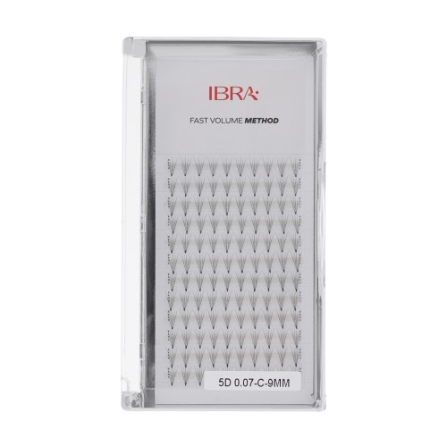 Rzęsy fast volume method 5D 0,07 C 9MM Ibra Makeup