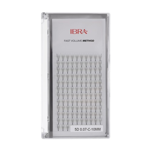 Rzęsy fast volume method 5D 0,07 C 10MM Ibra Makeup