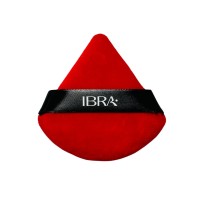Puszek do pudru trójkątny czerwony IBRA Makeup