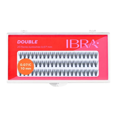 Kępki rzęs Double 10mm IBRA Makeup