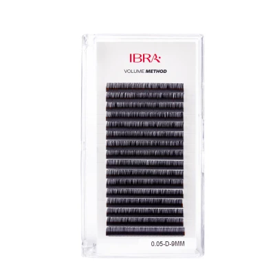 Rzęsy volume method 0,05 D 9MM Ibra Makeup