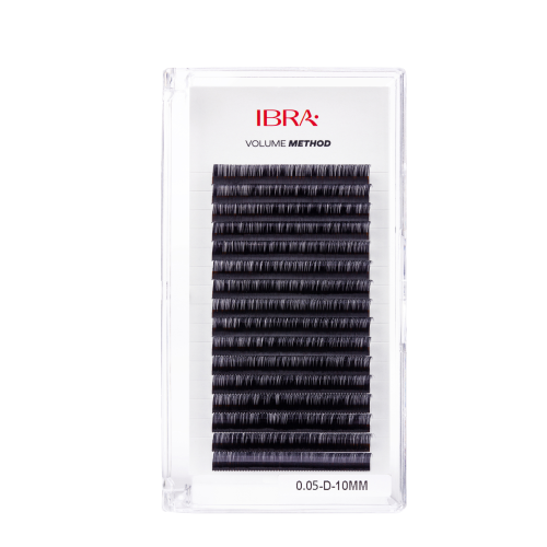 Rzęsy volume method 0,05 D 10MM Ibra Makeup