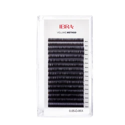 Rzęsy volume method 0,05 D MIX Ibra Makeup
