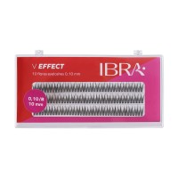 Kępki rzęs V effect B 10mm IBRA Makeup