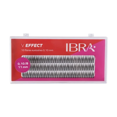 Kępki rzęs V effect B 11mm IBRA Makeup