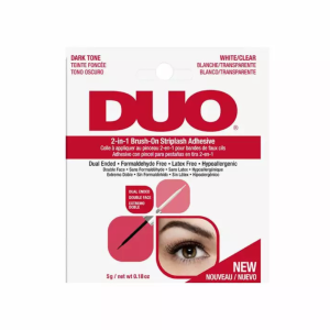 Klej do rzęs DUO 2w1 Dark Tone & White/Clear pędzelek 5g Ardell