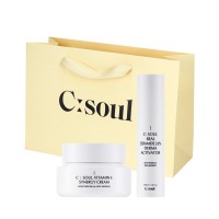 Zestaw Odżywczy Krem do twarzy + Barierowe Serum z ceramidami C:Soul