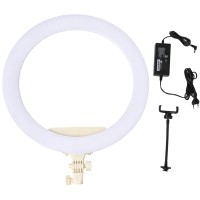 Profesjonalna lampa LED ring 18 cali biała IBRA