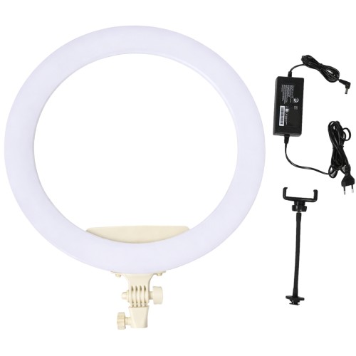 Profesjonalna lampa LED ring 18 cali biała IBRA
