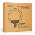 Profesjonalna lampa LED ring 18 cali czarna IBRA