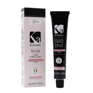 Farbka do brwi i rzęs Premium Black - czarna 30ml Kalentin