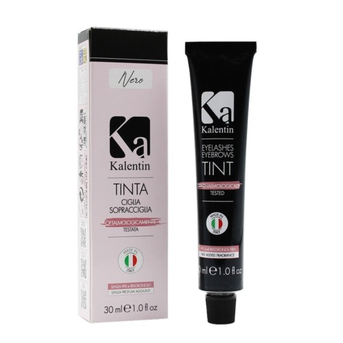 Farbka do brwi i rzęs Premium Black - czarna 30ml Kalentin