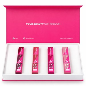 Zestaw odżywczych błyszczyków do ust Lip Gloss Ibra Makeup 4x 10ml