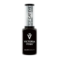 Top hybrydowy Silver Cat Eye No Wipe 8 ml VICTORIA VYNN